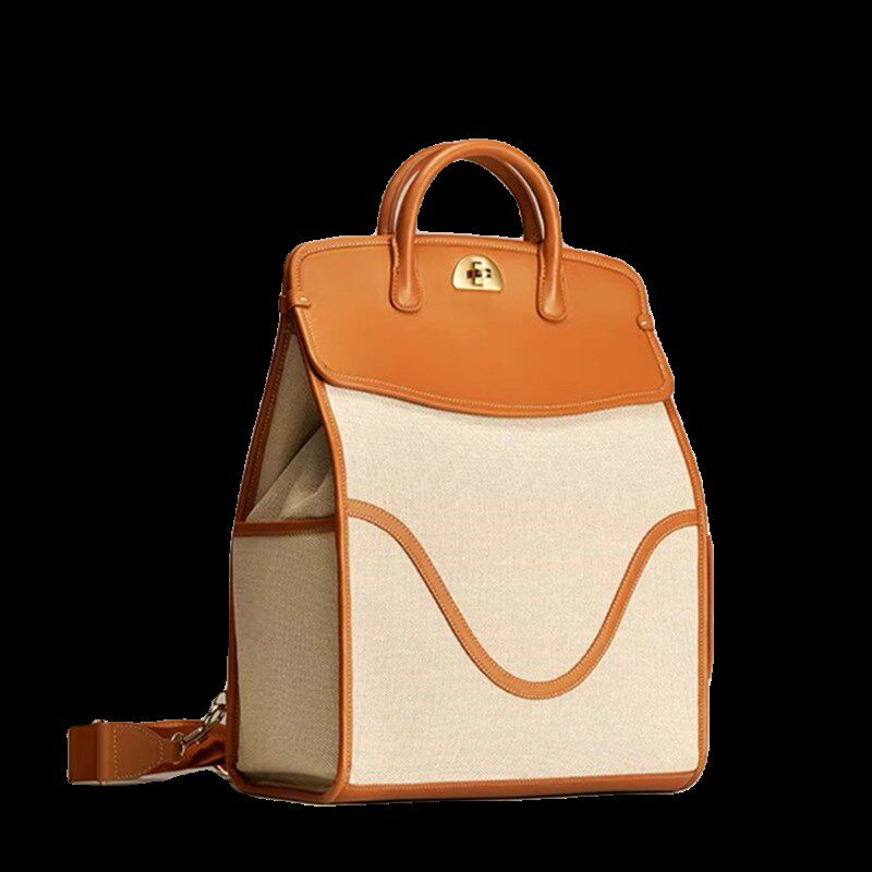 包包2024男女双肩包新款高级小众休闲通勤电脑手提包大学生旅行包