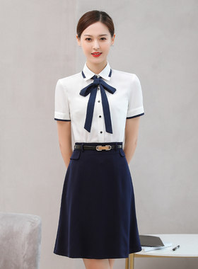 职业装女套装时尚j气质女神范夏季幼儿园教师工作服面试正装ol套