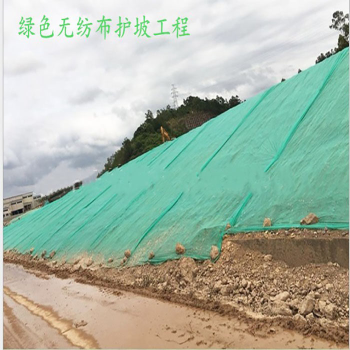 绿化无纺布绿色园林工地防尘盖土布护坡边坡草坪植草籽无纺布整卷