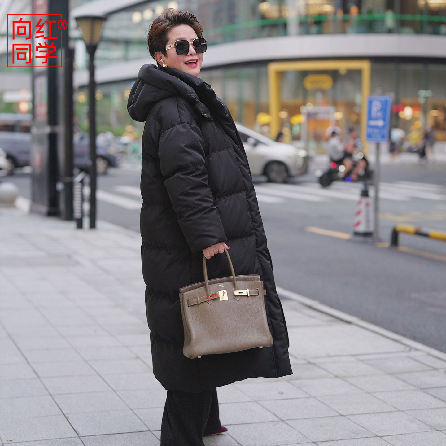 向红同学大富婆2026巨好看的羽绒服冬加厚鹅绒长款羽绒外套WT037