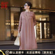 连衣裙子0519 向红同学大富婆女装 圆领显瘦中长款 2025秋季 大码 新款