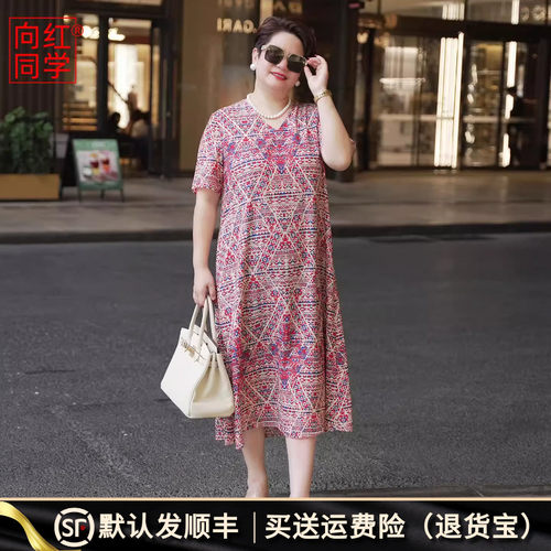 大码连衣裙2025新款民族风