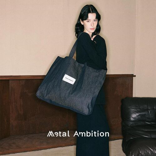 大号牛仔单肩包