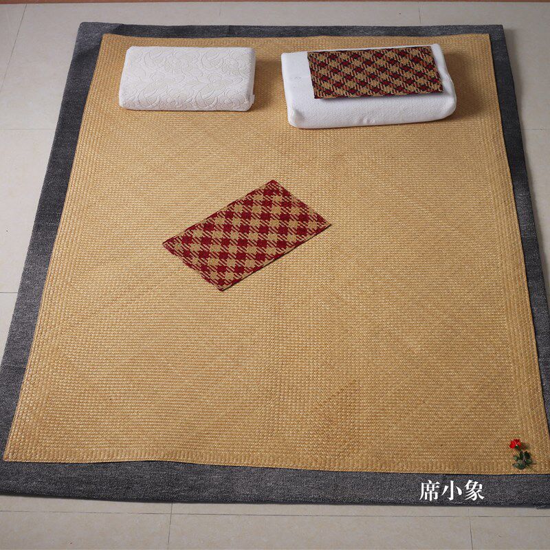 纯手工编织天然蒲草席凉席凉而不冰z透气床席1.8m1.5m广东传统席