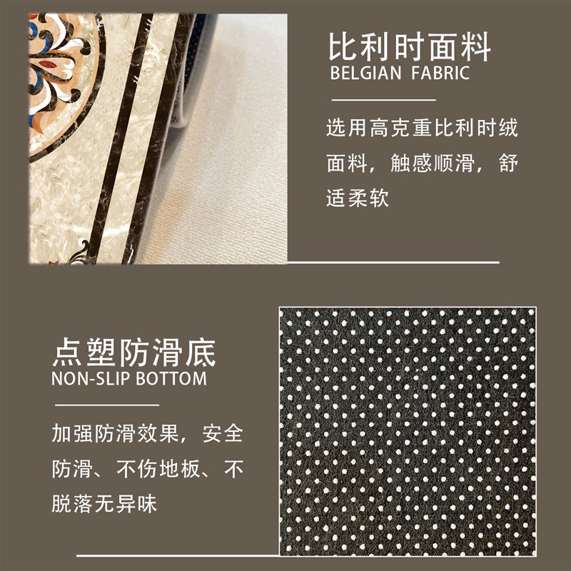 欧式高级感入户门地垫定制可裁剪进门门垫防滑大门口垫子玄关脚垫