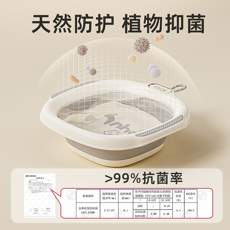 婴儿洗脸盆可折叠宝宝初生脸盆新生婴儿盆儿童洗脚洗屁股盆子