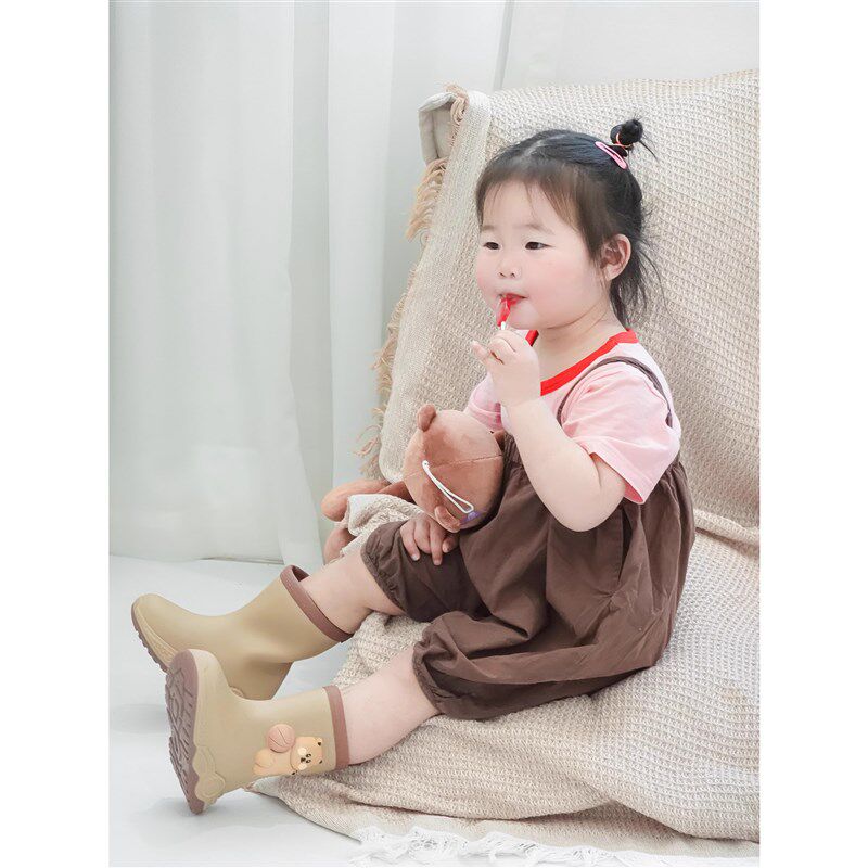 2024新款雨鞋儿童男童女款小孩防滑上学专用高筒可爱雨靴水鞋胶鞋