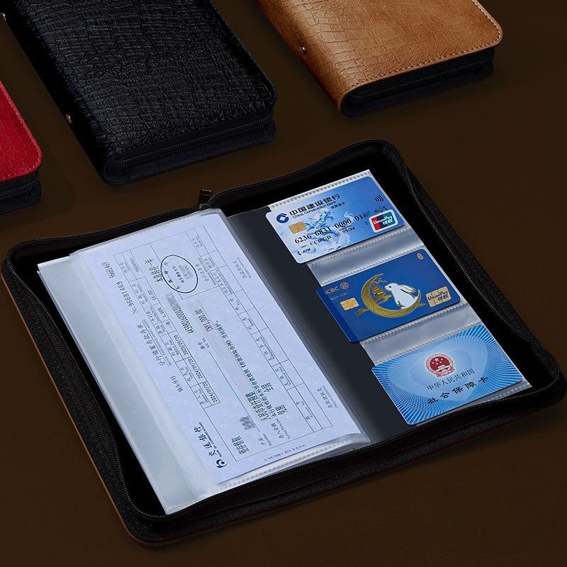 存单夹2025新款密码锁拉链款定期存单专用夹记账密码锁家用存钱册