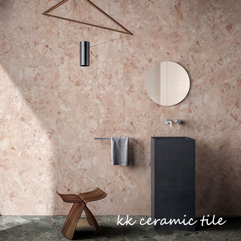 水磨石工程砖质感瓷砖客餐厅卫生间防滑墙地砖民宿服装连锁店防滑