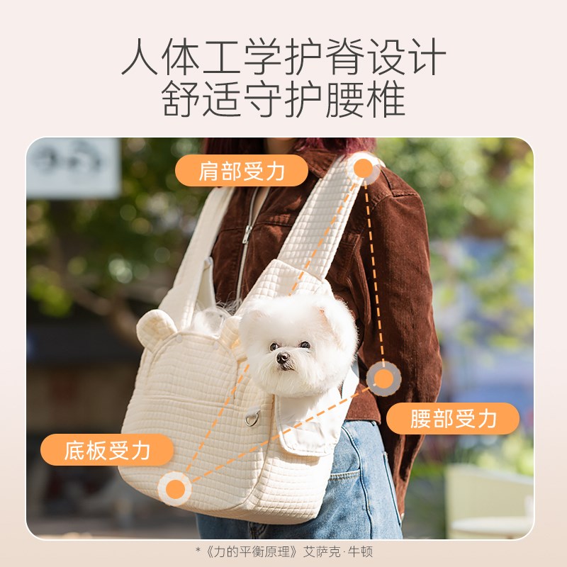 狗包外出便携交叉胸前帆布包小猫包猫咪袋子小型犬露头宠物用品