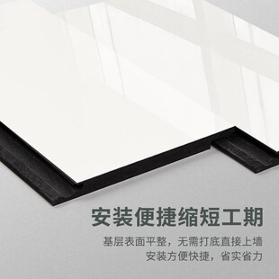 装修碳岩板碳晶板集成墙板护墙板木饰面背景墙板竹炭木纤维净白板