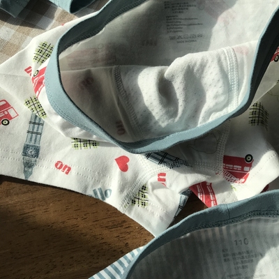 3条装。还是这家8年来只做内裤的厂。110-170男童精梳棉平角裤new