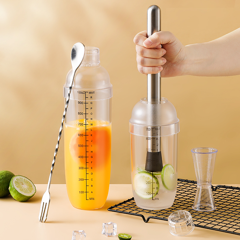 雪克杯手打柠檬茶饮品制作工具调酒器套装奶茶店专用壶暴打手摇杯