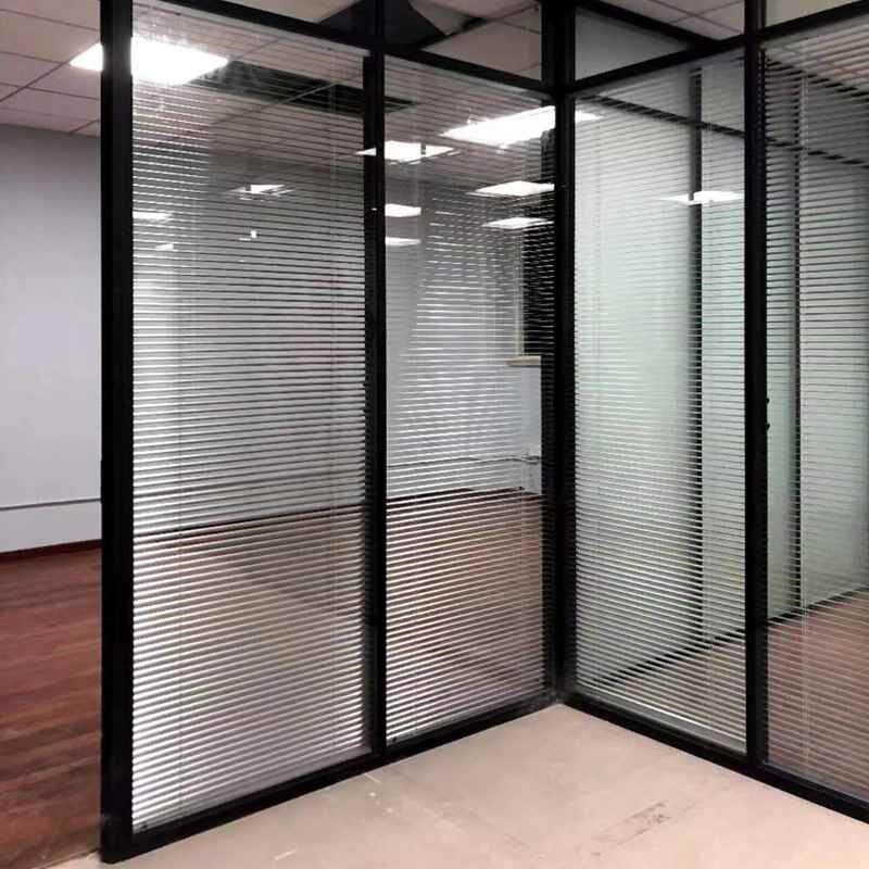 办公室玻璃隔断墙酒店活动隔断门折叠屏风铝合金移动会议室隔音