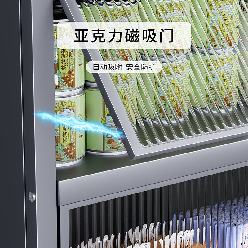 收纳柜家用收纳杂物柜客厅多层置物架带门防尘收纳柜厨房整体橱柜