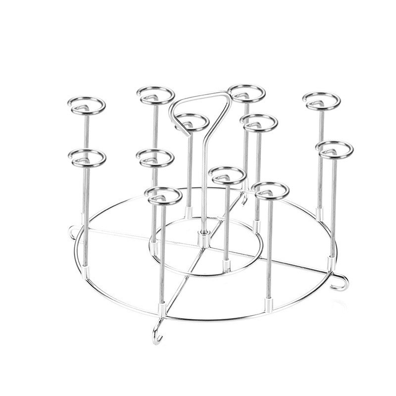 空气炸锅烧烤架厨房家用304不锈钢立式免翻面吊炉烤肉签子烤串架
