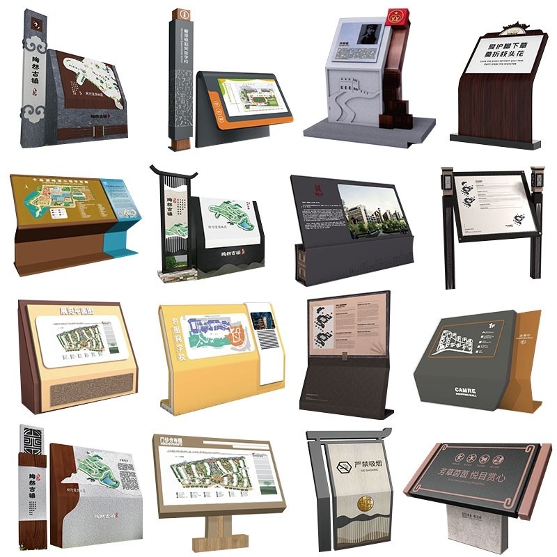 户外导览导向台楼层索引牌导览台广告牌平面总图导视牌指示牌立式