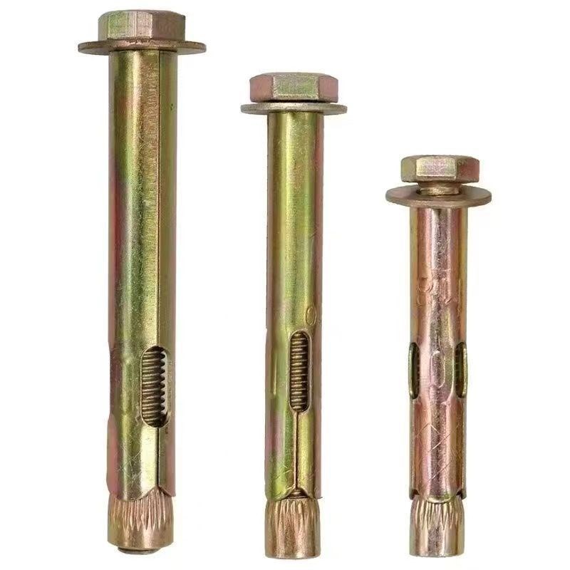 地板膨胀外六角内置式内膨胀螺丝内爆膨胀丝M8M10加长拉爆