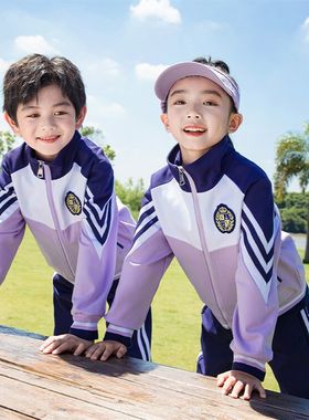 幼儿园园服春秋装三件套中童班服小学生校服套装运动会夏款棒球服