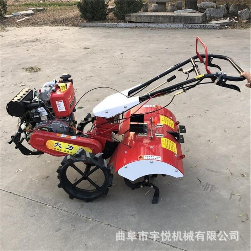 农用四驱旋耕机  柴油电启动微耕机  自走式果树耕地机