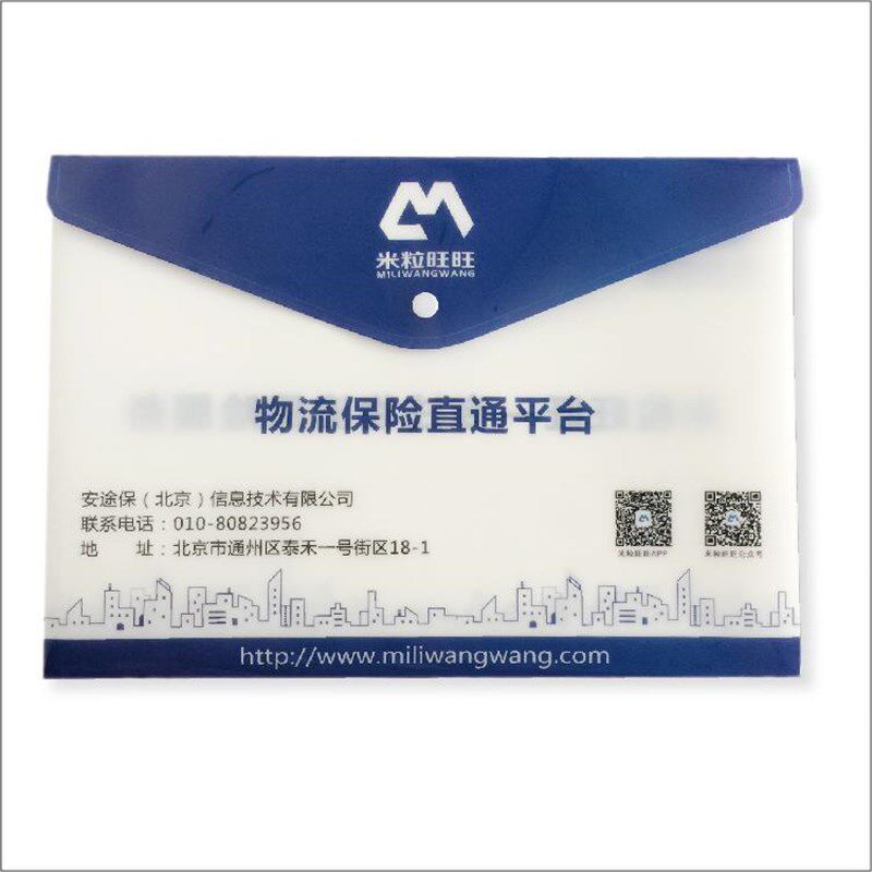 定制广告文件袋塑料档案袋透明袋文具按扣袋a4文件袋印字logo卡通