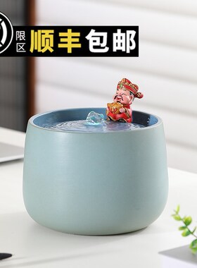 现代简约流水摆件喷泉循环水系水景玄关客厅卧室办公室桌上装饰品