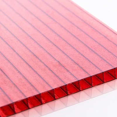 晶亮阳光板定 制聚碳酸酯pc采光中空蜂窝阳关板采光瓦