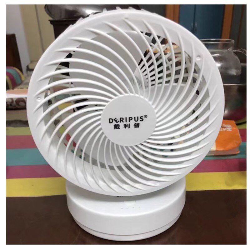 戴利普台式电风扇小型台扇桌上充电超长续航办公室桌面款小风扇无