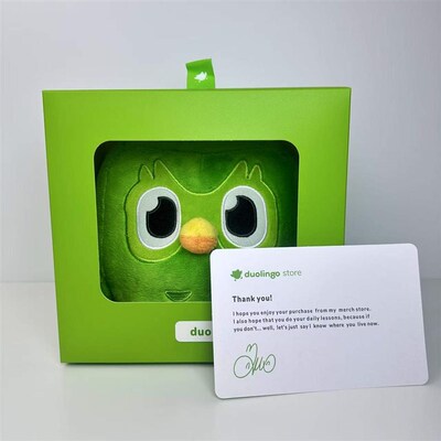 多邻国duolingo玩偶毛绒玩具多邻国多儿生日节日圣诞礼物