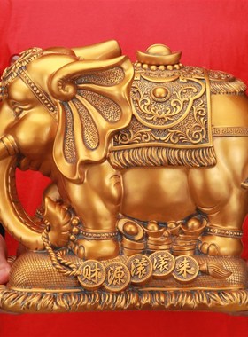 鎏金铜大象存钱罐大号储蓄罐送儿童朋友生日礼品礼物摆设工艺礼品
