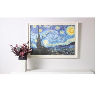 质感拼图框定制300片500片1000全景2000片拼图框定做 不含拼图