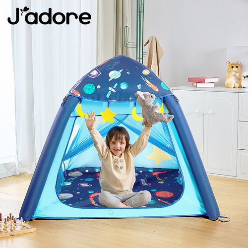Jadore小帐篷儿童室内户外便携式充气可折叠玩具屋男女孩小房子