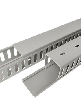 广东发货  闭口线槽阻燃PVC连齿行线槽机柜线槽40*4050*50 60*60
