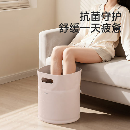 FaSoLa可折叠洗脚桶家用加高过小腿耐高温养生足浴桶便携式泡脚桶