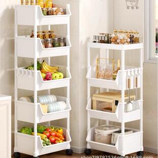 家用置物架书架玩具零食收纳架母婴移动小推车厨房置物架收纳