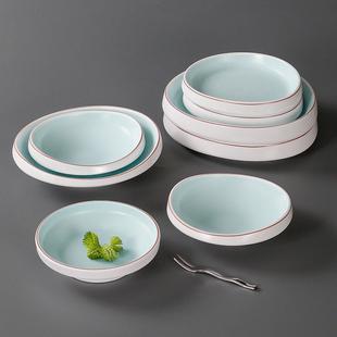 祥源美密胺餐具盘子商用异性凉菜盘仿瓷冷菜配菜碟子创意菜盘餐盘