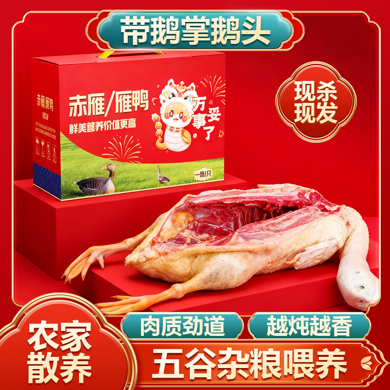 正宗新鲜现杀大雁鹅整只