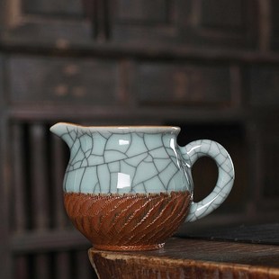青瓷公道杯陶瓷可养开片功夫茶具分茶器泡茶家用室内手工公杯茶海
