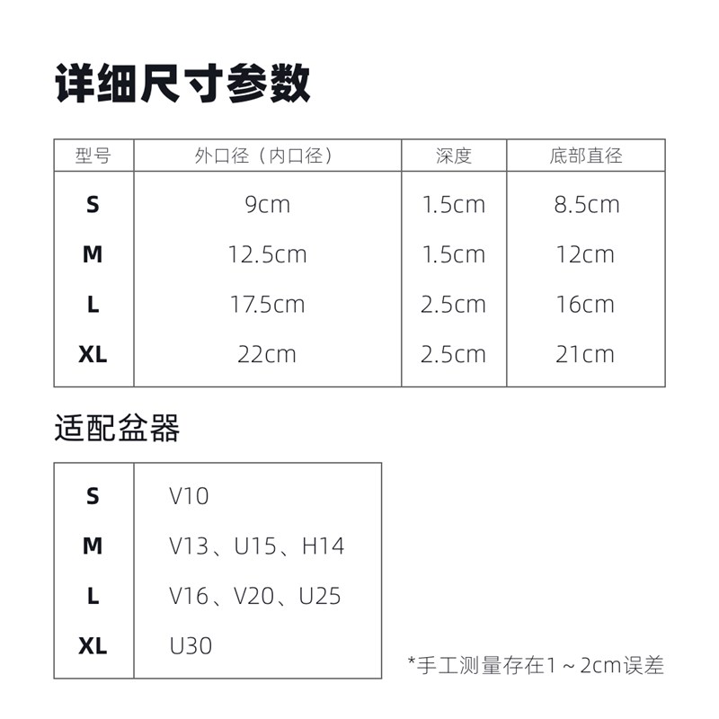 windpot树脂托盘加厚圆形底盘接水盘碟黑胶花盆