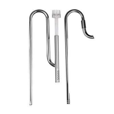 牧梵不锈钢进出水m管组件新款除油膜器套装超白鱼缸水族过滤桶