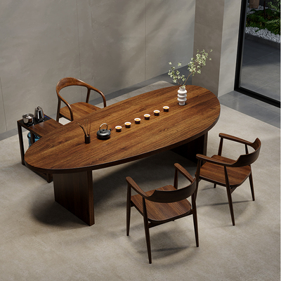 小型实木原木阳台泡茶桌椅组合