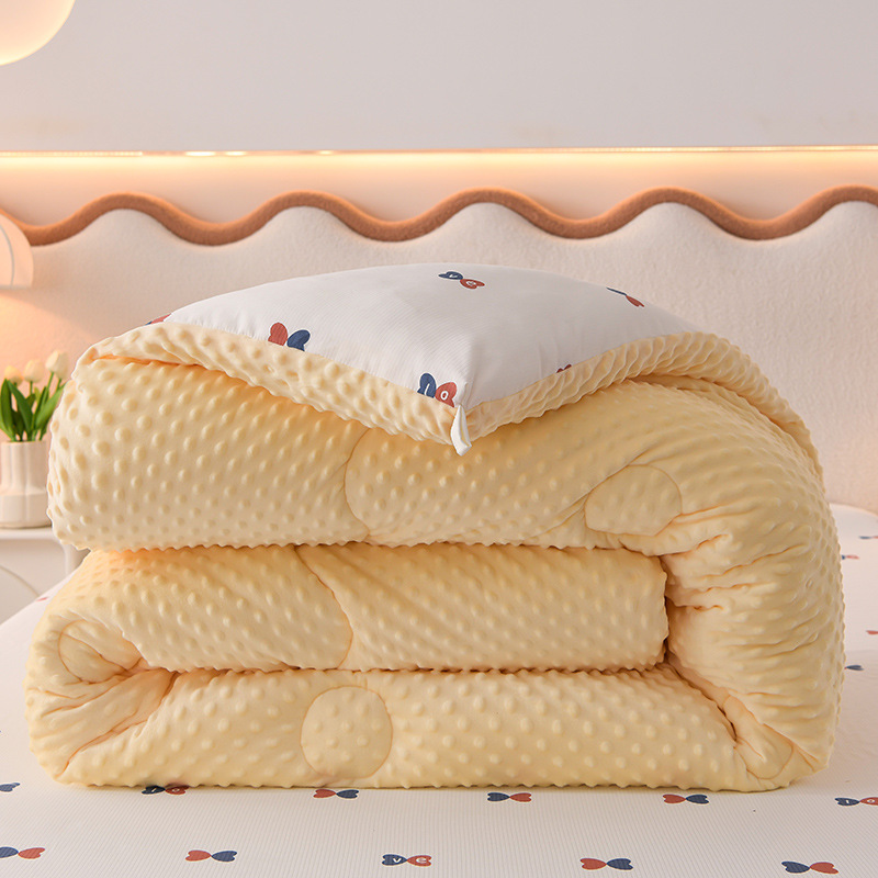 日本进口豆豆绒保暖冬被