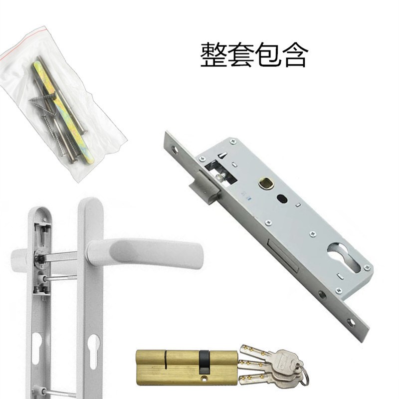 断桥铝门锁 f9225/9230/9235 单点断桥锁 塑钢门窗锁 长条锁