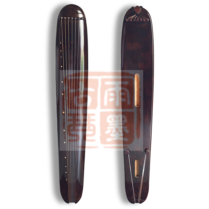 古琴精斫混沌伏羲仲尼式老杉木纯生漆鹿角霜纯手工.收藏演奏级