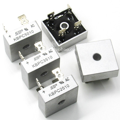 单相整流桥堆 KBPC2510 KBPC3510 KBPC5010 全新四方形铜脚足电流