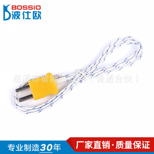 波仕欧WRNM-302点式线状表面热电偶K型测温线温度传感器感温探头