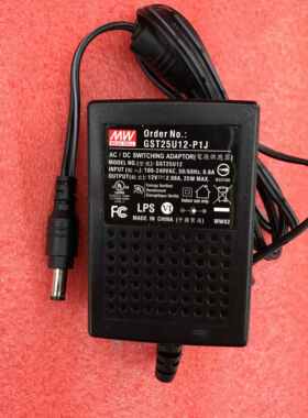 台湾明纬企业级电源配接器 GST25U18-P1J 25W 18V 1.38A全新原装
