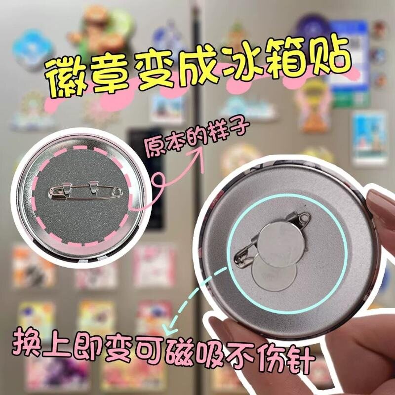森系小众胸针别针转换神器高颜值胸针转换磁铁不伤衣服转换冰箱贴