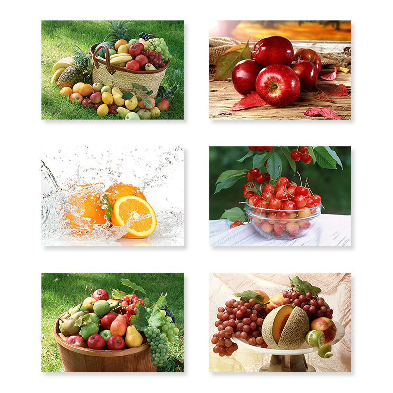 餐厅装饰画小清新水果挂画现代简约田园风格单幅饭厅壁画背景墙画图片