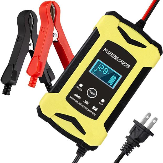 脉冲修复充电器12V6A铅酸电池全智能脉冲修复摩托车汽车电瓶充电